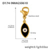 Wholesale Women's Geometric Ferris Wheel Heart Enamel Multiaccessory Necklace 18K Gold Plated Stainless Steel And Titanium Steel
