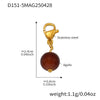 Wholesale Women's Geometric Ferris Wheel Heart Enamel Multiaccessory Necklace 18K Gold Plated Stainless Steel And Titanium Steel