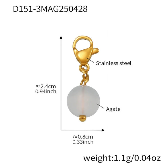 Wholesale Women's Geometric Ferris Wheel Heart Enamel Multiaccessory Necklace 18K Gold Plated Stainless Steel And Titanium Steel