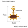Wholesale Women's Geometric Ferris Wheel Heart Enamel Multiaccessory Necklace 18K Gold Plated Stainless Steel And Titanium Steel
