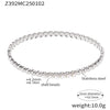 Wholesale Women's Geometric Ferris Wheel Inlaid Zircon Stainless Steel Shell Beads Pvd Vacuum Goldplated Electroplated Bracelet