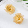 Wholesale Women's Geometric Floral Alloy Electroplated Earrings Accessories
