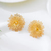 Wholesale Women's Geometric Floral Alloy Electroplated Earrings Accessories