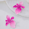 Wholesale Women's Geometric Floral Alloy Electroplated Earrings Accessories