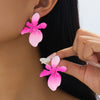 Wholesale Women's Geometric Floral Alloy Electroplated Earrings Accessories