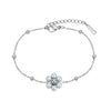 Wholesale Women's Geometric Floral Pearl Stainless Steel Electroplated Bracelet With Original Design