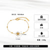 Wholesale Women's Geometric Floral Pearl Stainless Steel Electroplated Bracelet With Original Design