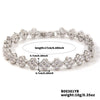 Wholesale Women's Geometric Fourleaf Clover Zircon Copper Bracelet Luxury Minimalist Design