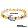 Wholesale Women's Geometric Fourleaf Clover Zircon Copper Bracelet Luxury Minimalist Design