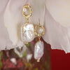 Wholesale Women's Geometric Freshwater Pearl And Zirconia 925 Silver Earrings