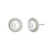 Wholesale Women's Geometric Freshwater Pearl S925 Sterling Silver Earrings