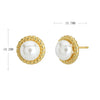 Wholesale Women's Geometric Freshwater Pearl S925 Sterling Silver Earrings