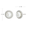 Wholesale Women's Geometric Freshwater Pearl S925 Sterling Silver Earrings