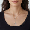 Wholesale Women's Geometric Freshwater Pearl 925 Silver Electroplated Cross Chain Heart Necklace