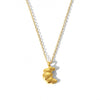 Wholesale Women's Geometric Fruit Food Style Croissant Pendant Necklace Made Of Stainless Steel And Titanium Steel With Electroplating