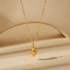 Wholesale Women's Geometric Fruit Food Style Croissant Pendant Necklace Made Of Stainless Steel And Titanium Steel With Electroplating