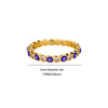 Wholesale Women's Geometric Gold Plated Copper Zircon Open Ring In Ins Style