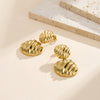 Wholesale Women's Geometric Gold Plated Earrings With Original Design