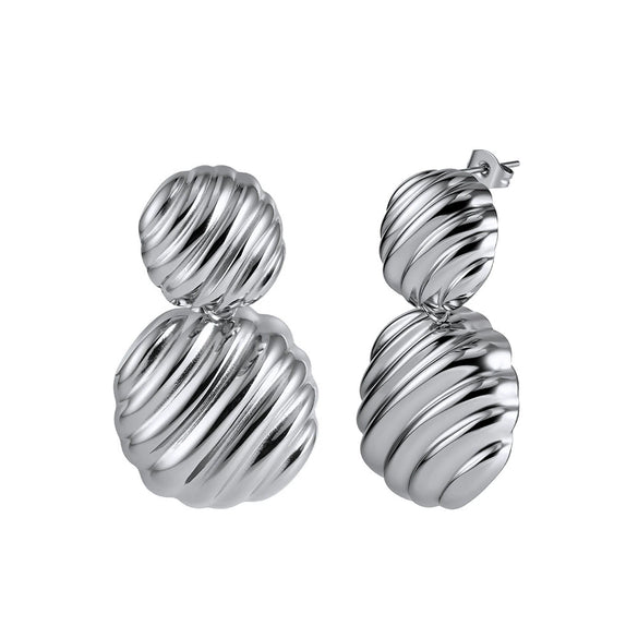 Wholesale Women's Geometric Gold Plated Earrings With Original Design