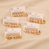 Wholesale Women's Geometric Gold Plated Rhinestone Plain Hoop Titanium Steel And Stainless Steel Earrings