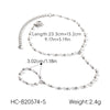Wholesale Women's Geometric Gold Plated Stainless Steel Bracelet Fashionable Ins Style Minimalist Jewelry