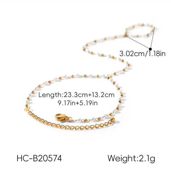 Wholesale Women's Geometric Gold Plated Stainless Steel Bracelet Fashionable Ins Style Minimalist Jewelry
