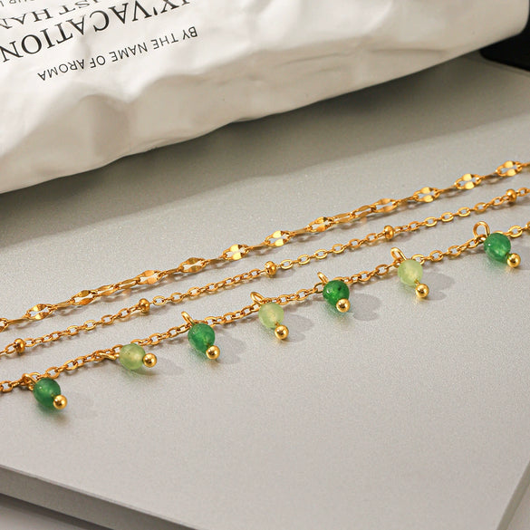 Wholesale Women's Geometric Gold Plated Stainless Steel Bracelets Stackable Jewelry