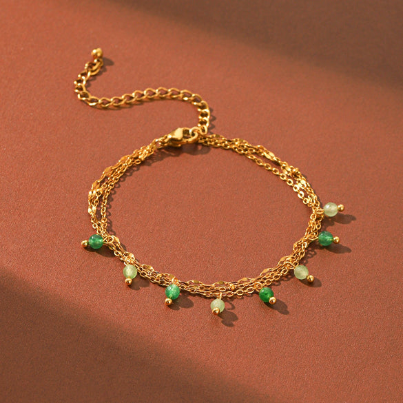 Wholesale Women's Geometric Gold Plated Stainless Steel Bracelets Stackable Jewelry