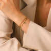Wholesale Women's Geometric Gold Plated Stainless Steel Bracelets Stackable Jewelry