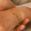 Wholesale Women's Geometric Gold Plated Stainless Steel Bracelets Stackable Jewelry