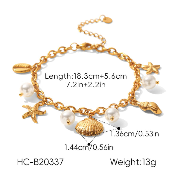 Wholesale Women's Geometric Gold Plated Stainless Steel Jewelry Bracelet And Necklace