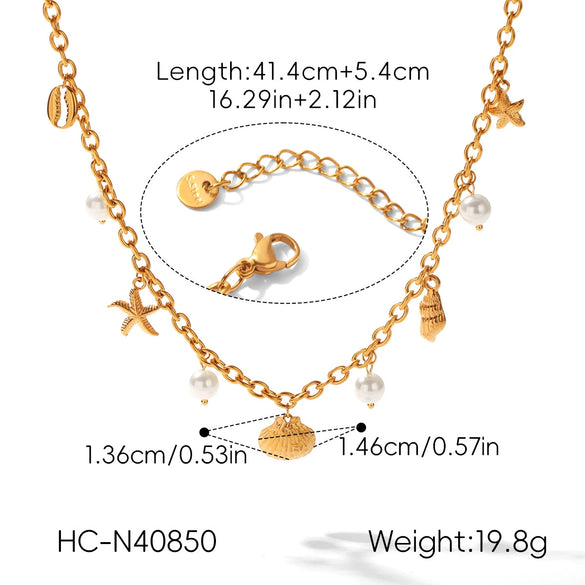 Wholesale Women's Geometric Gold Plated Stainless Steel Jewelry Bracelet And Necklace