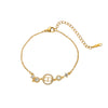 Wholesale Women's Geometric Gold Plated Titanium Steel Bracelet Light Luxury Style