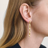 Wholesale Women's Geometric Handmade Vacuum Real Gold Plated Stainless Steel Earrings