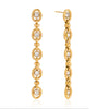 Wholesale Women's Geometric Handmade Vacuum Real Gold Plated Stainless Steel Earrings
