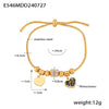 Wholesale Women's Geometric Heart Diamondencrusted 316L Stainless Steel 18K Gold Plated Love Bracelet Jewelry