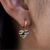Wholesale Women's Geometric Heart Electroplated Stainless Steel Earrings
