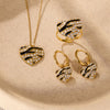 Wholesale Women's Geometric Heart Electroplated Stainless Steel Earrings