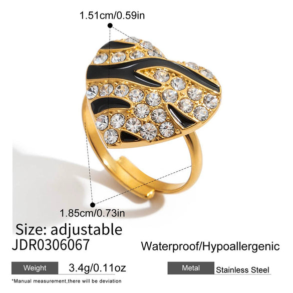 Wholesale Women's Geometric Heart Electroplated Stainless Steel Earrings