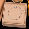 Wholesale Women's Geometric Heart Shape Electroplated Titanium Steel Bracelet Highend Accessory