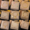 Wholesale Women's Geometric Heart Shape Electroplated Titanium Steel Bracelet Highend Accessory