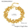 Wholesale Women's Geometric Heart Splicing Tassel Stainless Steel Goldplated Bracelet Fashionable Accessories