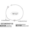 Wholesale Women's Geometric Heart Stainless Steel Electroplated Bracelet