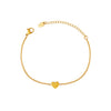 Wholesale Women's Geometric Heart Stainless Steel Electroplated Bracelet