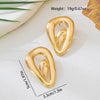 Wholesale Women's Geometric Heartshaped Alloy Electroplated Fashion Earrings