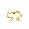 Wholesale Women's Geometric Heartshaped And Fruitshaped Inlaid With Gold Copper Ring Accessories