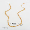 Wholesale Women's Geometric Heartshaped Rhinestone Stainless Steel Necklace With 18K Gold Electroplating