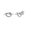 Wholesale Women's Geometric Heartshaped Stud Earrings In Titanium Steel And 925 Silver With Electroplating Design