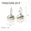 Wholesale Women's Geometric Hollow Ball Earrings In Smooth Stainless Steel With 18K Gold Plated Vacuum Real Gold Electroplating In Pvd Furnace