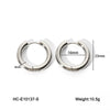 Wholesale Women's Geometric Hoop Stainless Steel Electroplated Earrings